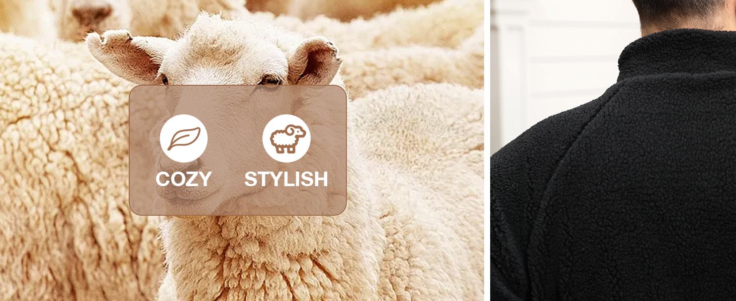 Alimens&Gentle| Unisex Casual Fleece Coats Menswear Jackets