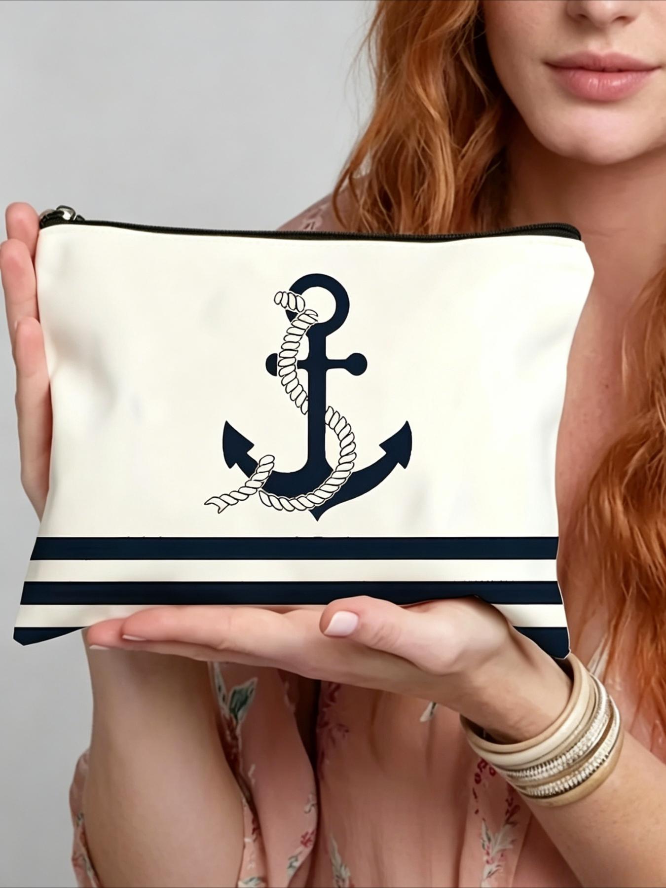 1 Stylish Zipper Cosmetic Bag - Lightweight, Foldable Travel Toiletry Pouch - The Perfect Gift for Women, Teachers, and Friends - Small Toiletry Bag