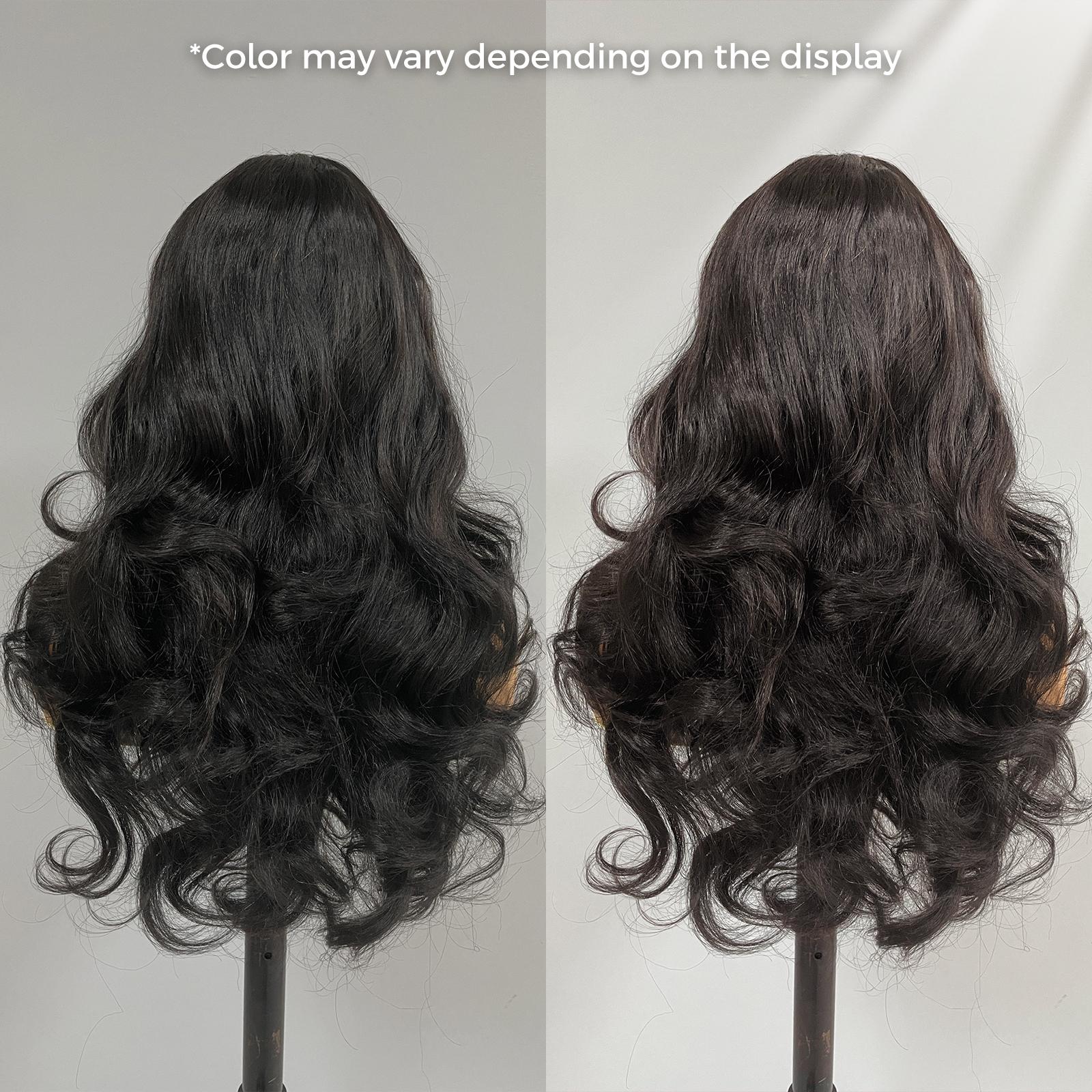 Recool Hair Ready To Go 3 In 1 Half Wig Yaki Body/Yaki Straight/Burmese Curly Wig Human Hair Wig With Drawstring Minimal/No Leave Out Upgrade Wigs for Black Women No Sew in No Glue Glueless Clip In Half Wig 180% Density#TikTokShopBlackFriday