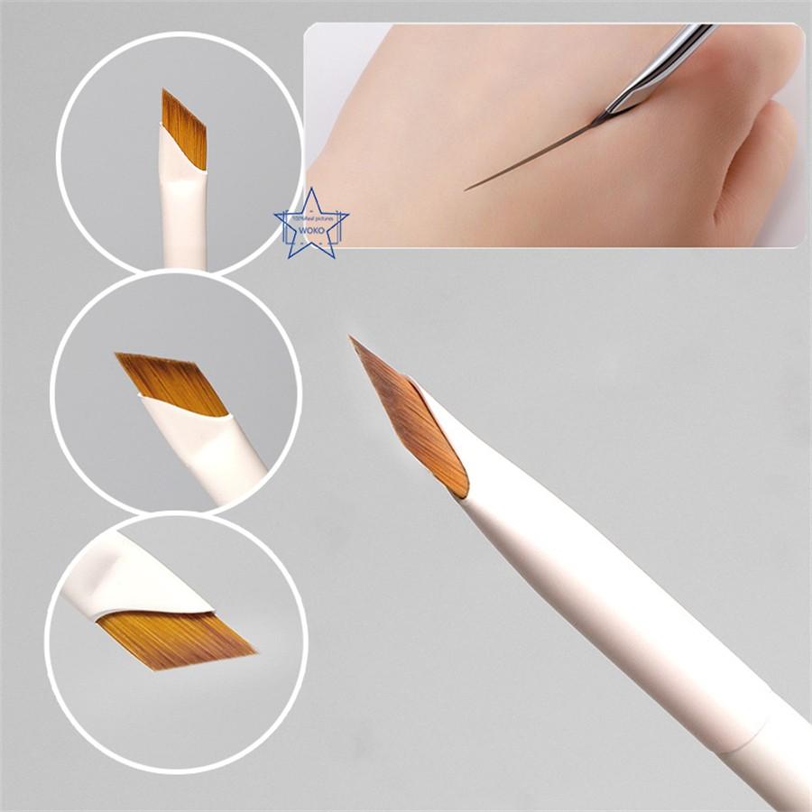Upgrade Blade Eyeliner Brush, Ultra Thin Fine Angle Flat Eyebrow Brush, Under Eye Makeup Brushes, Precise Detail Brush