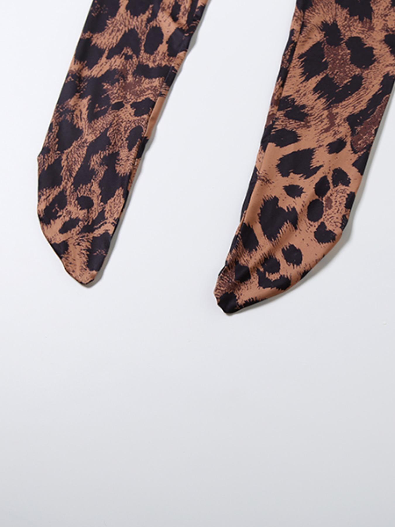 Elegant Fall Winter New Creative Streetwear Digital Print Long Sleeve Tight Top Slim Fit Pants Set, Women's Fashion