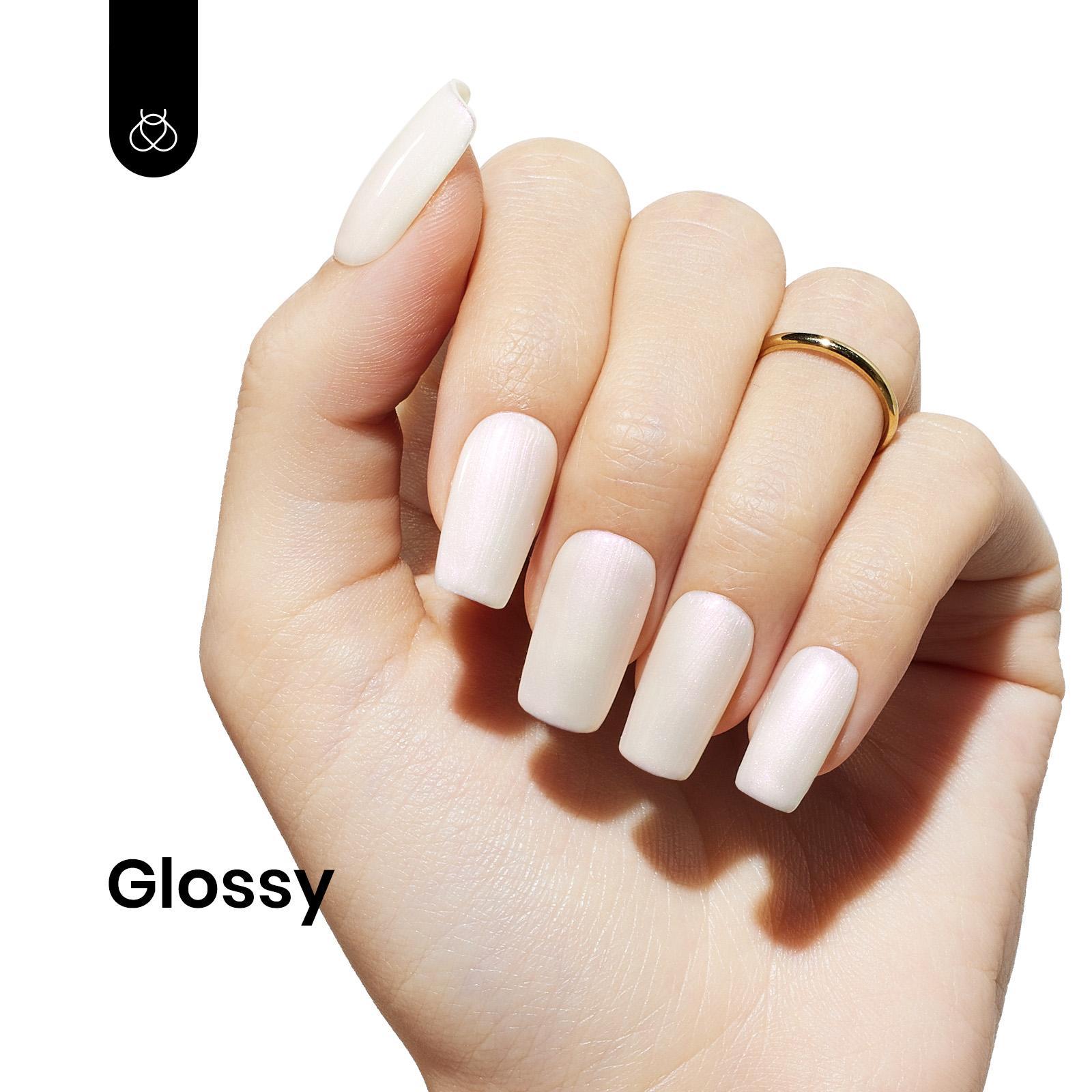 Beetles 15ML Pearlescent Gel Nail Polish, Pearl White Shell Shimmer Effect, Soak-Off UV LED Nail Gel for DIY & Professional Nail Art Designs, Gift for Women