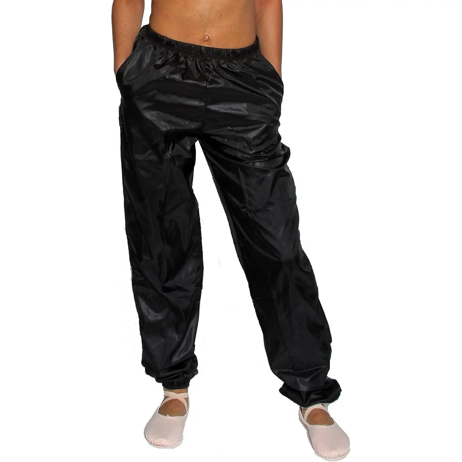 Women's Lightweight Ripstop Dance Pants with Pockets, Elastic Waistband, Dancewear for Women, Style AW101A, Ripstop Fabric