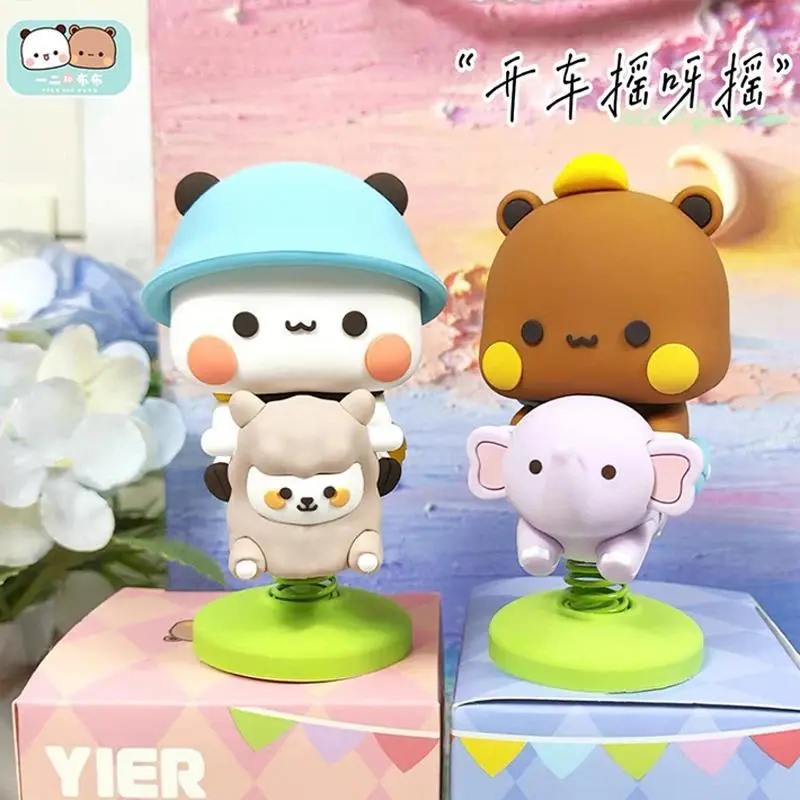 New Bubu Dudu Panda Bear Figure Toys Collectible Cute Action Kawaii Bear Toy Doll Ornament Home Deroc Birthday Christmas Gift