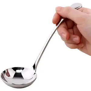 7.9-Inch Silver Small Ladle,Pack of 2,Premium 18/10 Stainless Steel,Ideal for Serving Gravy,Sauce,Soup