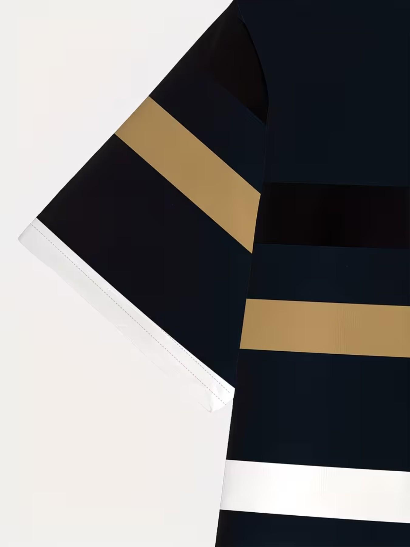 Men's Fashion Casual T-Shirt, 100% Polyester, Round Neck, Short Sleeve, All Seasons, Smooth Fabric, Daily Wear