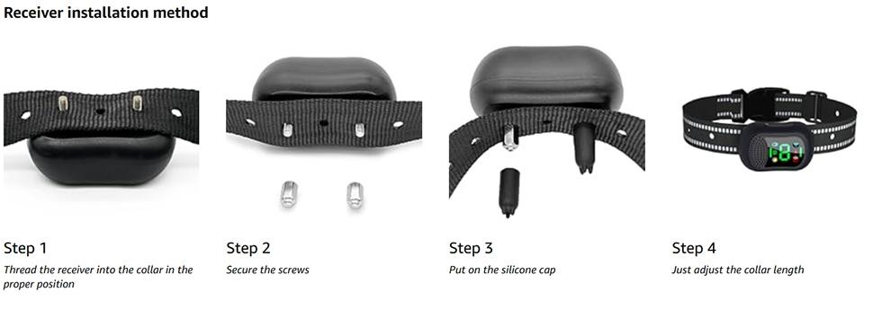 Remote Control Electronic Dog Collar with Voice Call Function, LED Flashlight, Adjustable Size, Suitable for Small Medium Large Dogs