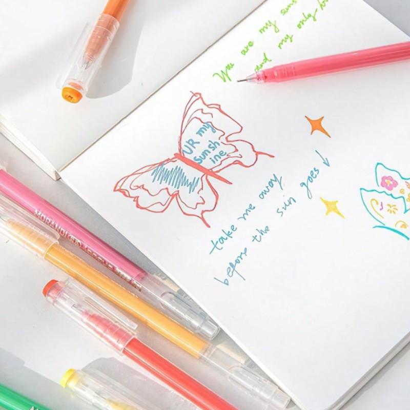 Languo 162 Color Gel Pens with Fine Tip, Suitable for Adult Coloring Books, Layered Acrylic Markers, Ideal for Handwriting and Drawing