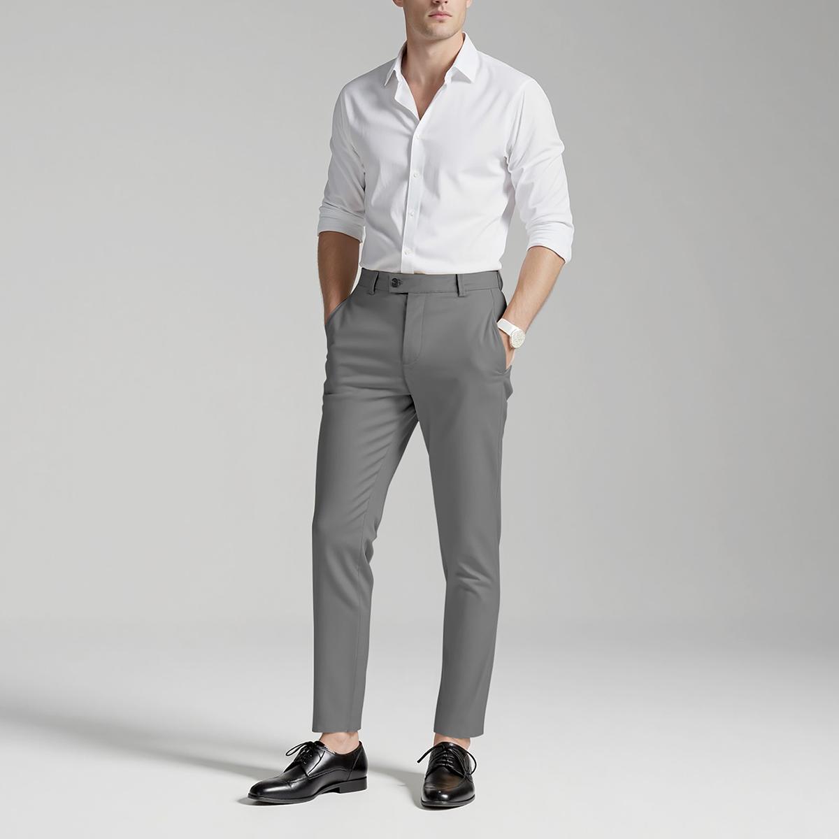 GINGTTO Mens Dress Pants Slim Fit Stretch Formal Pants for Men