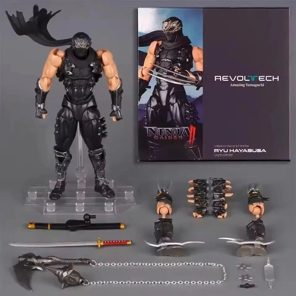 Hot New Revoltech Yamaguchi Ninja Gaiden Ryu Hayabusa Scale Articulated Action Figure With Bonus Collectible Model For Game Fans Popular toys 2026 Hot selling toys