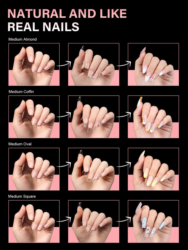 Aillsa StayPut Solid Nail Glue Gel, Mini UV Lamp for Press On Nails, Nail Tips and Acrylic Nails Long-Lasting Strong Adhesion Solid Gel Nail Art DIY Home, UV Light Cured Needed Tiktokshopblackfriday