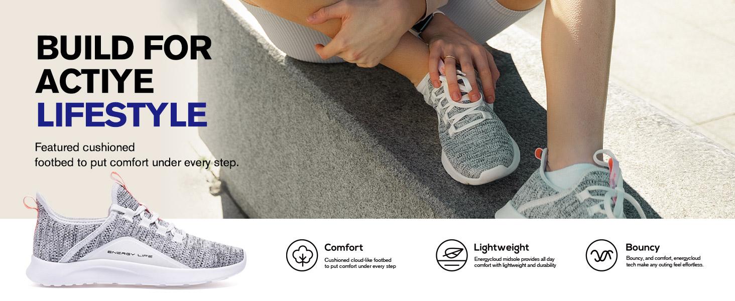 ALEADER Women's Fashion Running Shoes Energycloud Lightweight and Comfortable Walking Shoes Classic and Versatile Casual Sports Shoes Workout Sneakers ALEADER Women's Fashion Running Shoes Energycloud Lightweight and Comfortable Walking Shoes Classic and Versatile Casual Sports Shoes Workout Sneakers