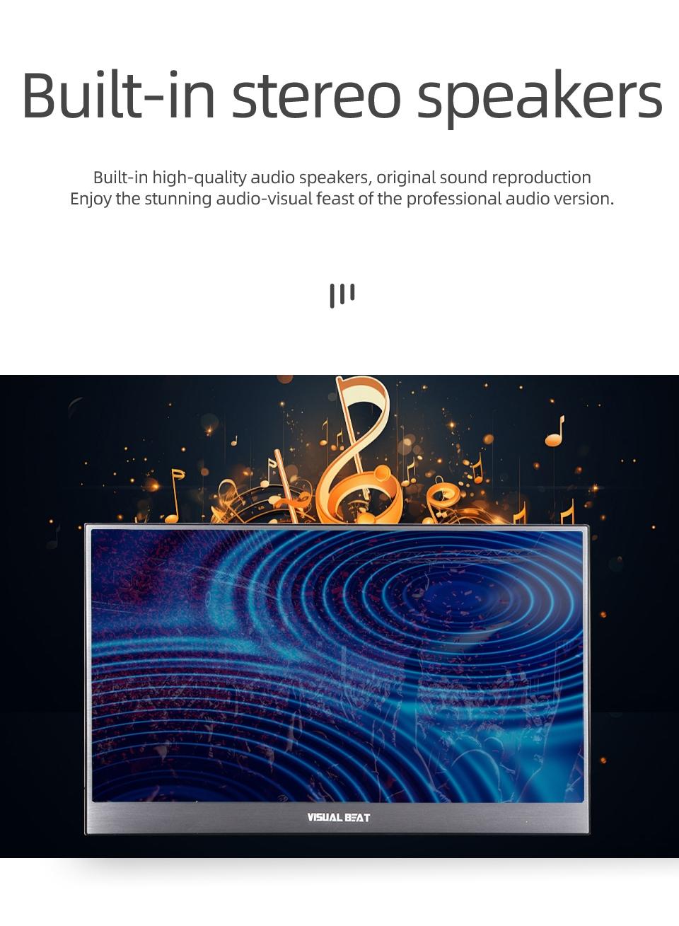 15.6 Inch Fhd Touch Portable Monitor, 100% Srgb Compatible with Ps5/switch, Includes Smart Protective Case, Ideal for Gaming and Work