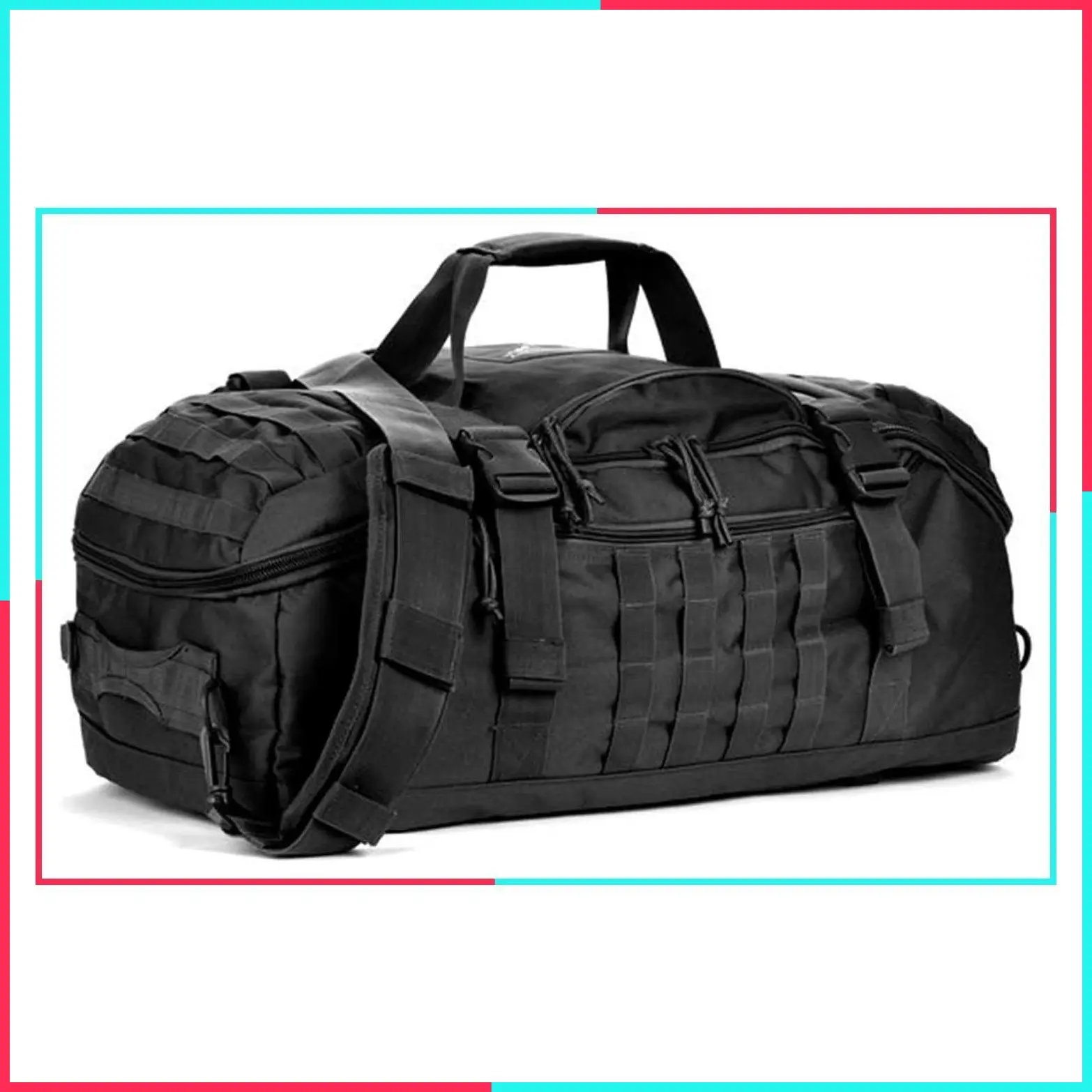 3-in-1 Convertible Travel Duffle Backpack for Weekend Trips, Gym, Workouts, and Deployment