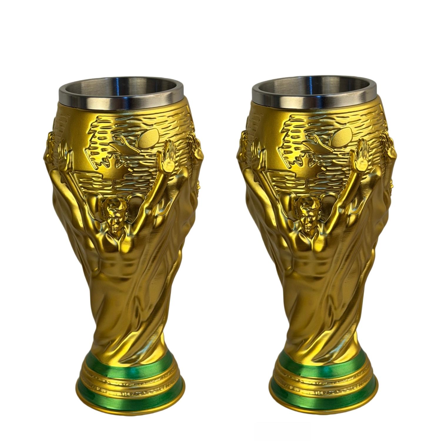 2026 Summer Soccer Award Wine Glass, Collectible Decor for Us-Canada-Mexico Fans, Durable Trophy Shape, Perfect Gift for Sports Enthusiasts