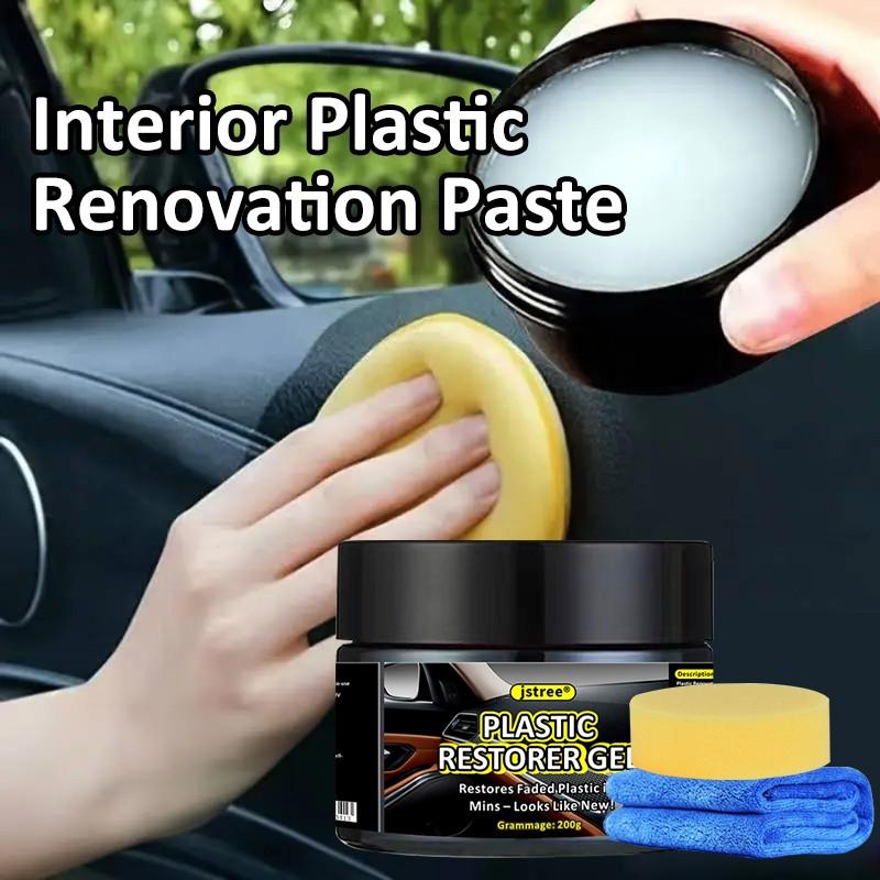 Jstree Plastic Refinish Paste, Car Interior Aging Repair, Plastic Restoration Tool, 200g, Automotive Care Essentials