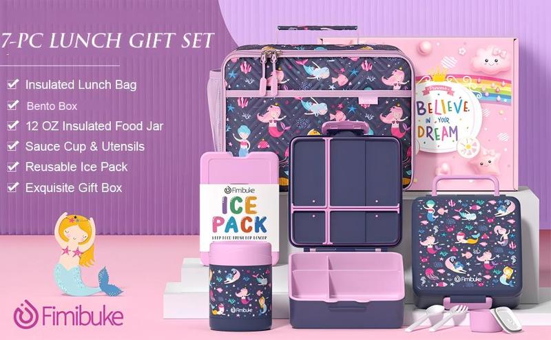 Product Introduction of Fimibuke Bento Lunch Box with 4 Compartments – Multiple Set Options 1