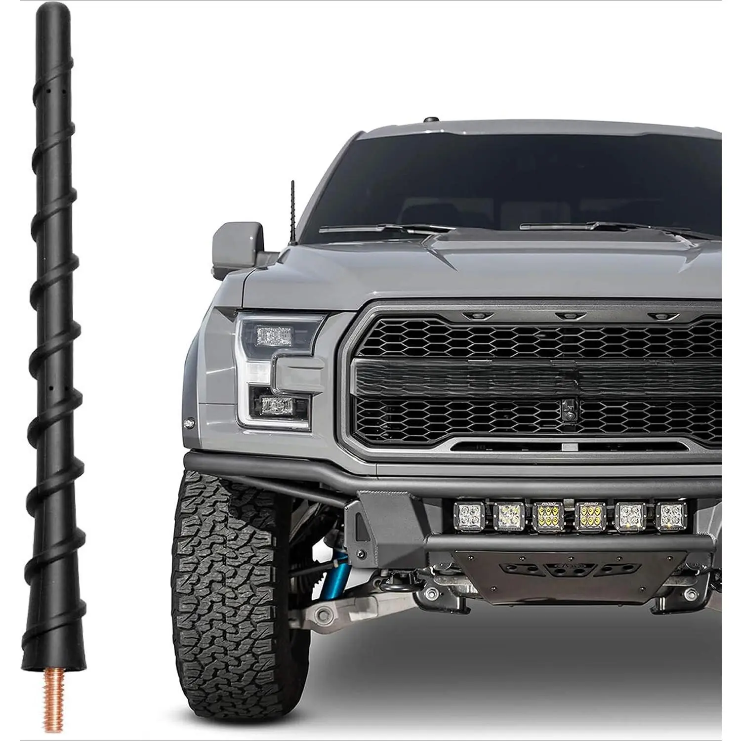 7 Inch Short Car Antenna Replacement, Universal Vehicle Radio Antenna Upgrade, Compact Exterior Antenna for Pickup Trucks SUVs and Cars, Durable Auto Accessories