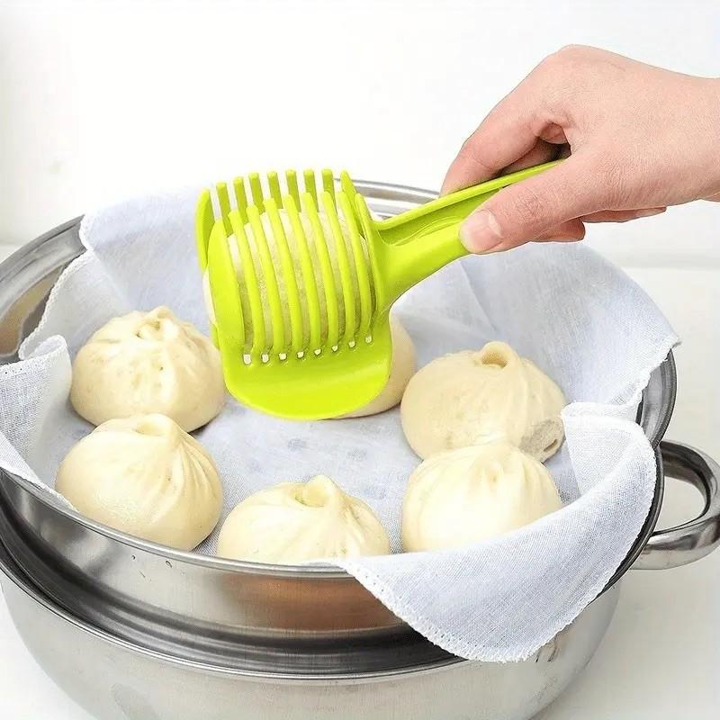Lemon Tomato Slicer, Multi-Function Divider with Handle, Home Use Lemon Tomato Potato Slicer, Can Clamp Baozi Steamed Bread, Fruit Vegetable Slicer