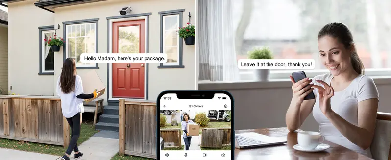 Product Introduction of wansview 2.4Ghz WiFi Home Security Cameras Continuous Solar Power - Security Cameras Wireless for outdoor, SD/Cloud Storage (optional), Waterproof, 2K Color Night Vision, Works with Alexa/Google Home, camara de seguridad Springtok 4