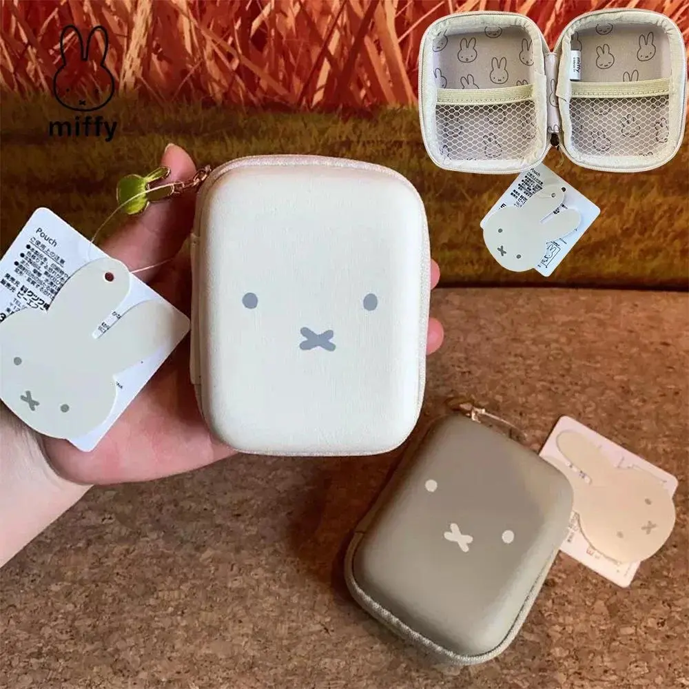 New Kawaii Miffy Small Storage Bag Multi-functional Portable Toiletry Storage Tampon Bag Change Purse Gift