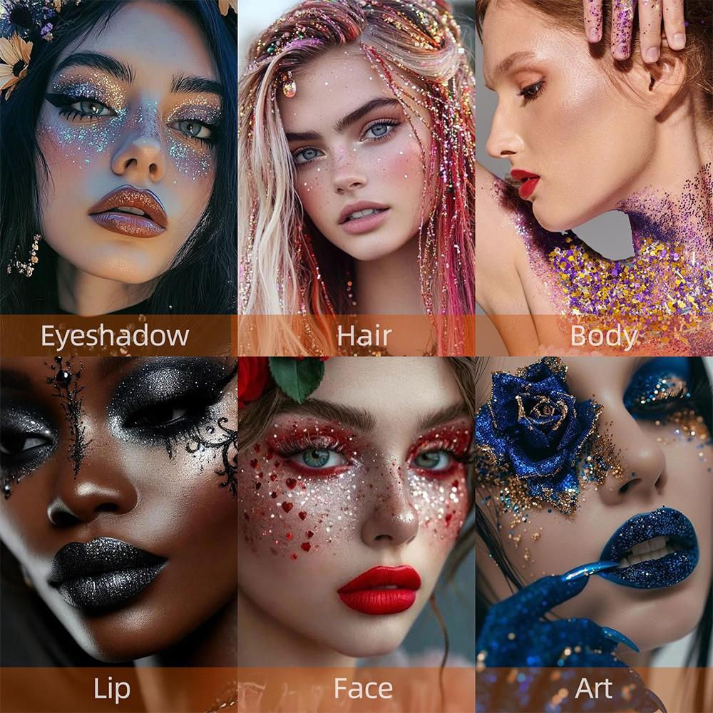 Single Pack Diaoni Body Glitter Stick, Long-Lasting Shimmer, Perfect for Weddings, Parties, Neck, Hair, Body, Face, Christmas Party, Easy to Use, Ideal Gift