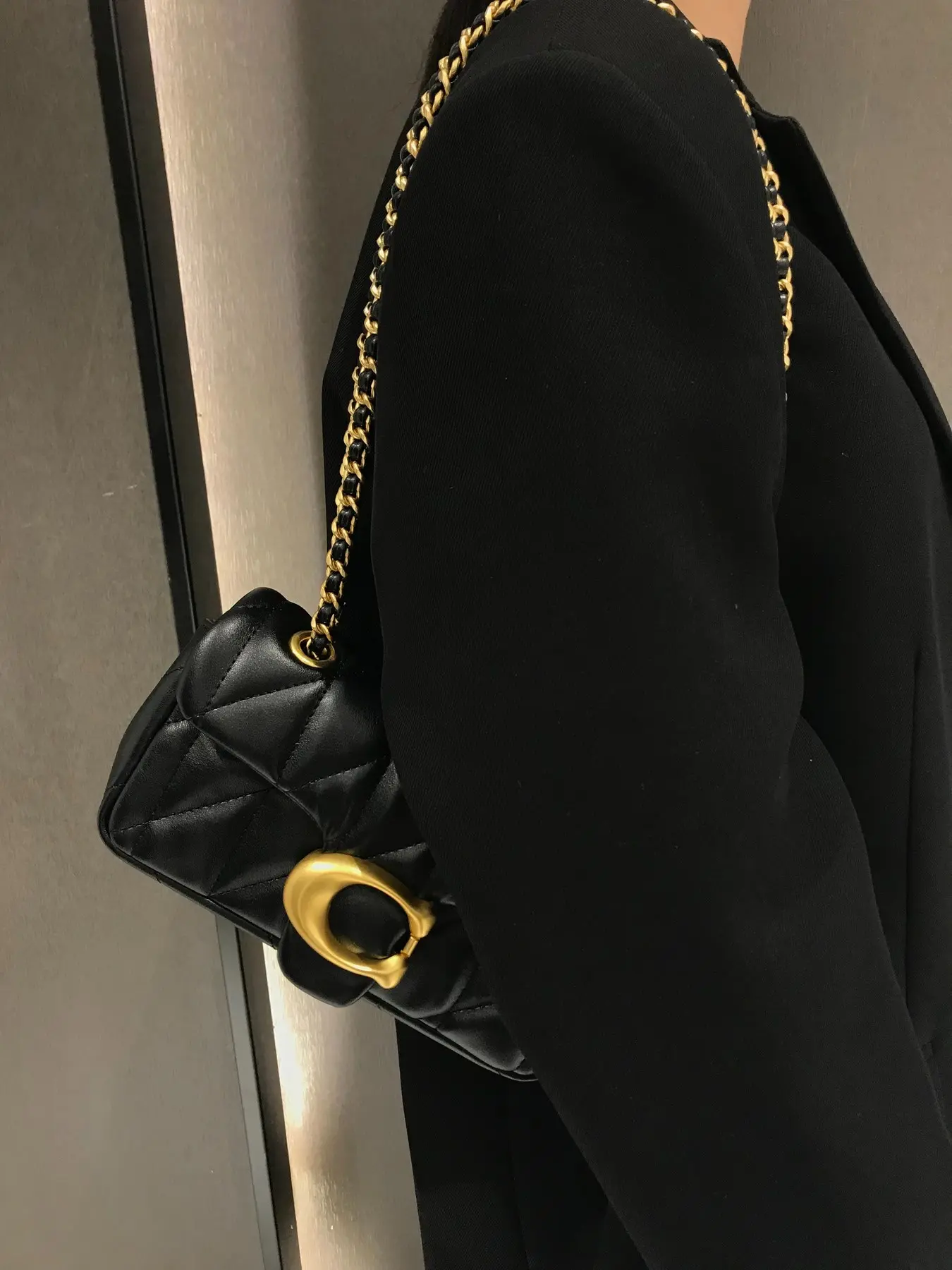 Women's Rhombus Metal Buckle Chain Shoulder Bag, Vintage Luxury Small Square Bag, Fashion Versatile Crossbody Bag, Commute Mini Bag