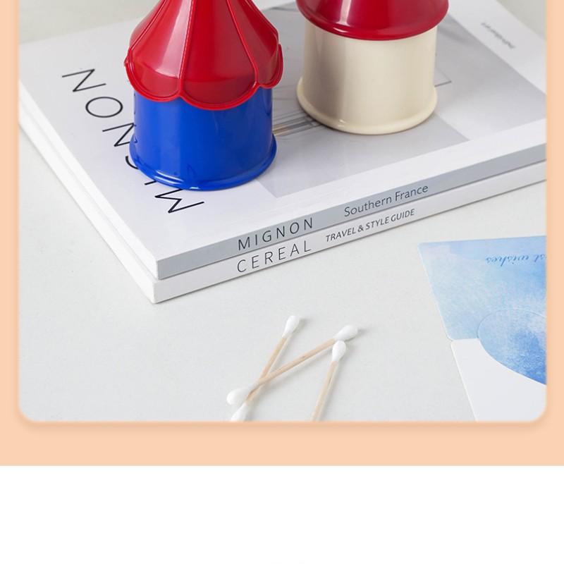 High Aesthetic Cotton Swab Toothpick Holder, Creative Roof Small House Design, Tabletop Toothpick Box, Cotton Swab Organizer