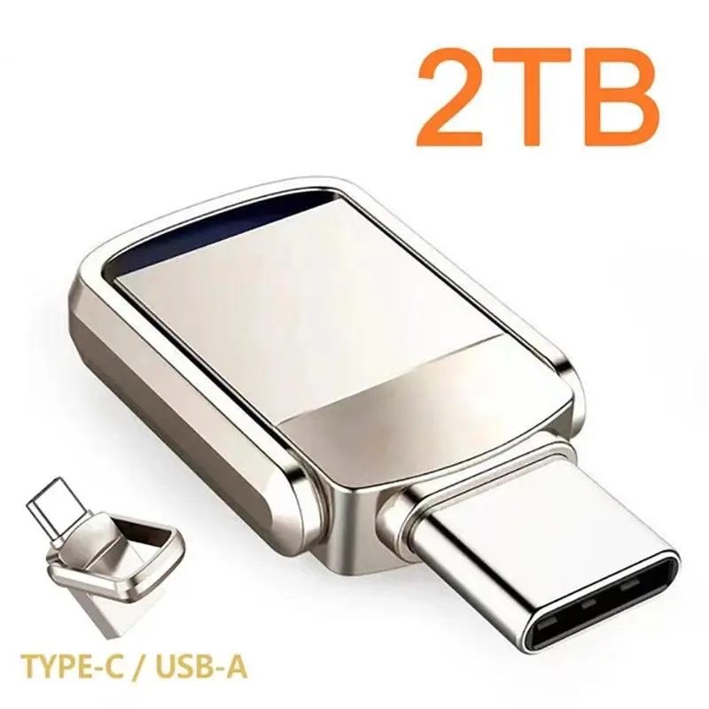 Original U Disk 2TB USB 3.2 Type-C Mobile Phone Computer Mutual Transmission Portable USB Flash Disk High Speed