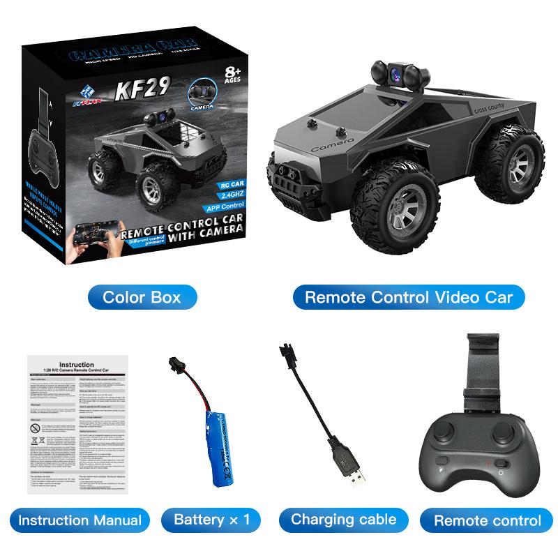 1:28 Four-Wheel Drive RC Car with Camera, High-Performance Drift Racing Toy, Remote Controlled Vehicle, Christmas Gift for Kids, Includes Battery, Remote Needs Aaa Batteries