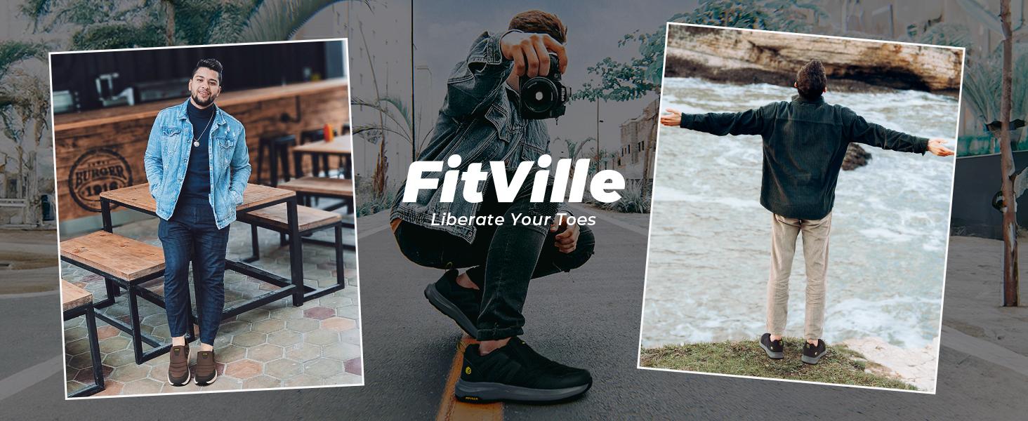 FitVille Men's Wide Trails Hiking Shoes for Men, Slip on Walking Shoes Trekking Hiking Sneakers with Arch Support FitVille Men's Wide Trails Hiking Shoes for Men, Slip on Walking Shoes Trekking Hiking Sneakers with Arch Support