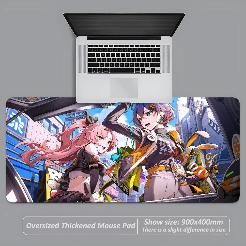 Game Zenless Zone Zero Nicole Demara Mousepad ZZZ Anti-Slip Mouse Pad Stitched Edges Mat Desk Laptop Gaming​ Keyboard Pad XXL