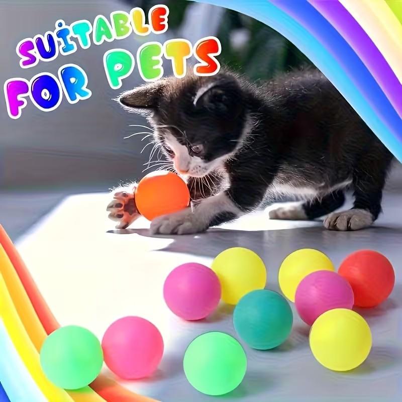 30 Colorful Matte Ping Pong Balls, Durable Elastic Plastic Balls for Christmas, Halloween Parties, Office Games, Fun Exercise