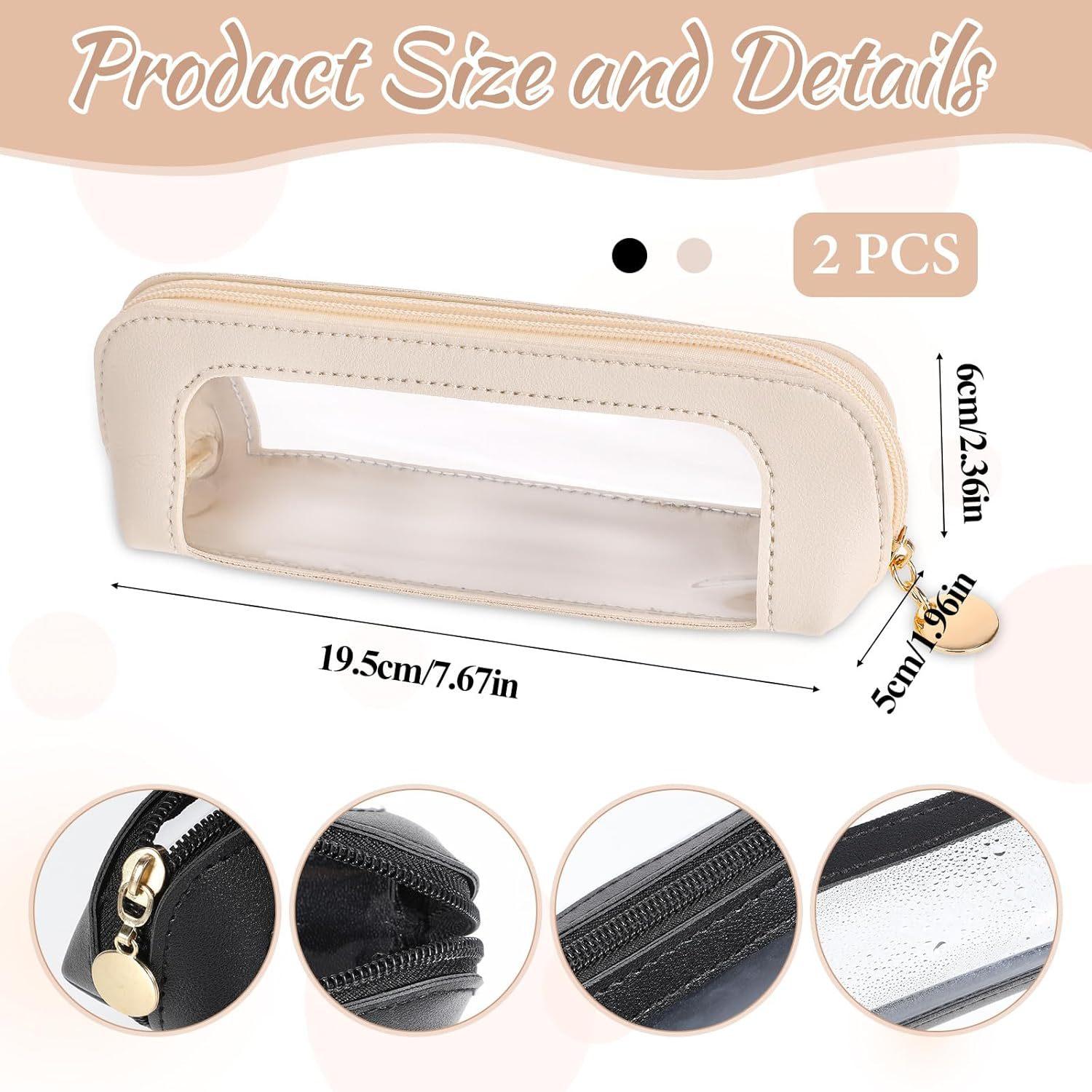 Portable Lightweight Makeup Brush & Cosmetic Bag, Multi-Functional Zipper Pouch for Travel & Stationery Storage, Trendy Girls' Essential Organizer, Makeup Tool Organizer
