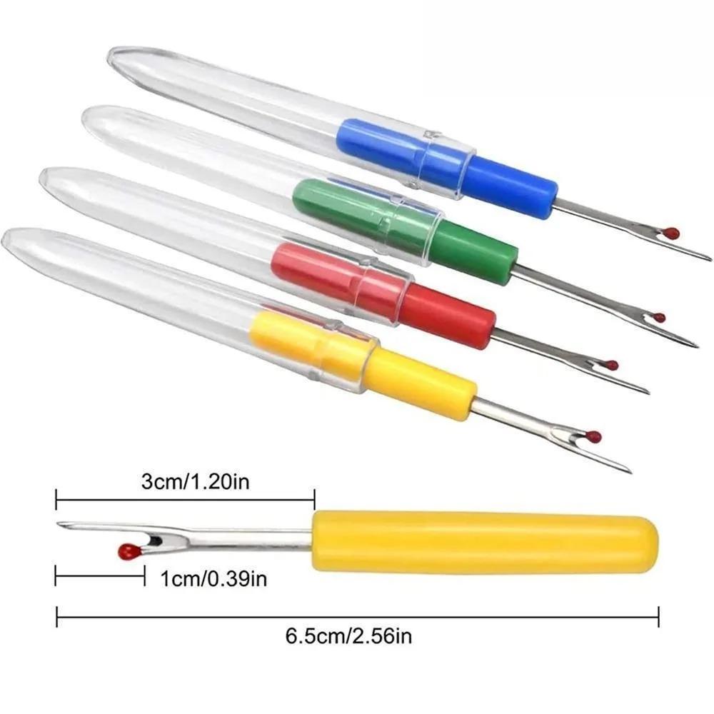 Professional Multi-Slip Grip Seam Ripper: Durable Stitch Remover & DIY Fabric Cutting Tool, Sharp Sewing Scissors & Must-Have Home Tailoring Accessory for Easy Crafting.