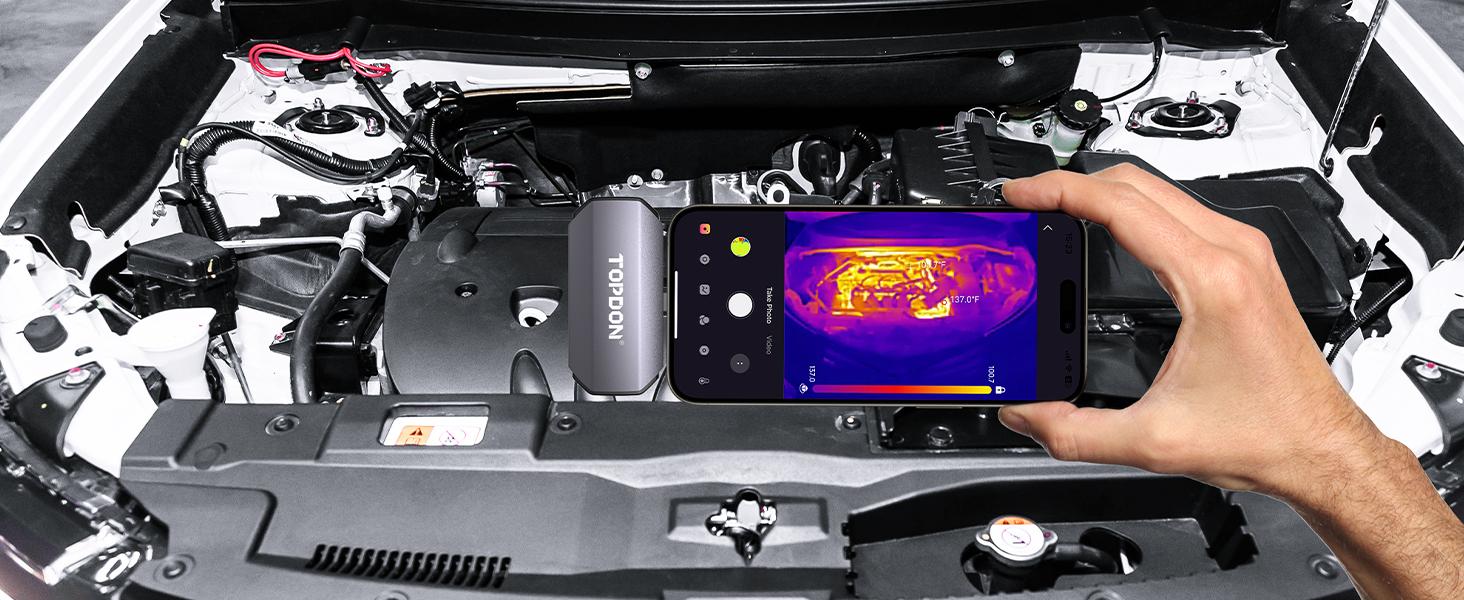 TOPDON TC002C Thermal Camera for iPhone 15 Series & iPads with Type-C Port 256x192 IR High Resolution Thermal Imager Infrared Test Report -4°F to 1022°F Temp Range Upgraded Version of TC002 Cellphone Smartphone