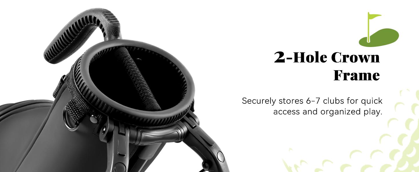 UNIHIMAL Small Par 3 Golf Bag Lightweight Synthetic Leather —Easy to Carry and Durable Pitch n Putt Golf Bag for Men & Women, Waterproof Design