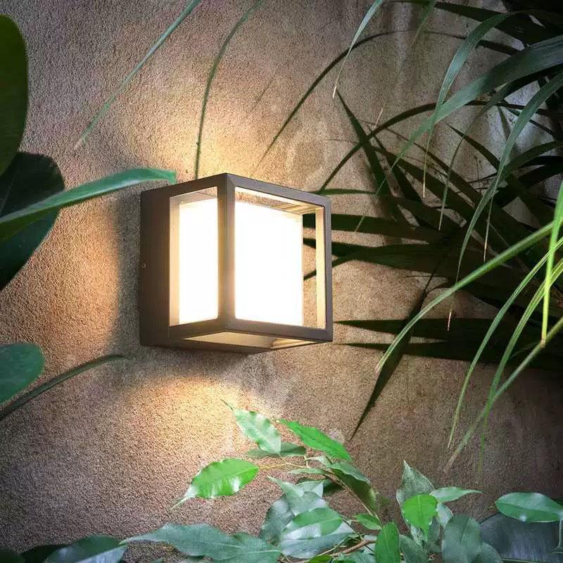 Modern Creative Outdoor Aluminum LED Wall Light, LED Source, Garden Villa Corridor Lamp, Park Hotel Exterior Decoration