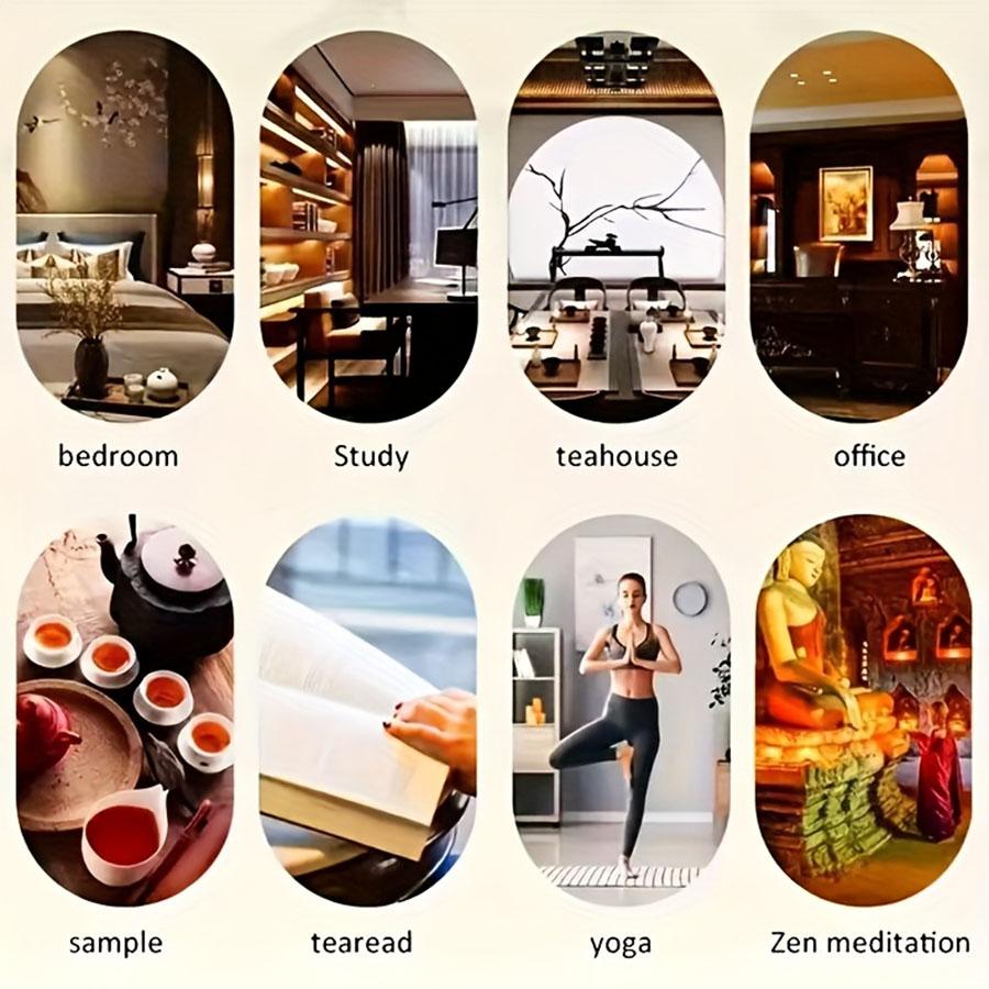 22cm Blue Lemon Incense Sticks, Plant Essential Oil Extract, Lemongrass Scented Freshener, Ideal for Camping, Meditation, Bedroom, Office Air Purification