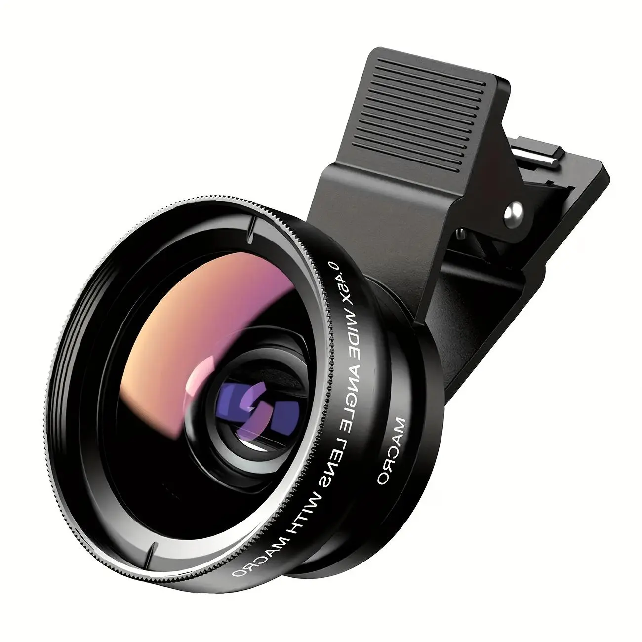 Universal 2in1 Smartphone Camera Lens Kit 0.45x Wide Angle & Macro Mobile Lenses with Universal Clip, Comes with an UltraLight Storage Pouch for Easy Carrying. Ideal Accessory for Shooting Landscapes, Portraits and CloseUp Shots.