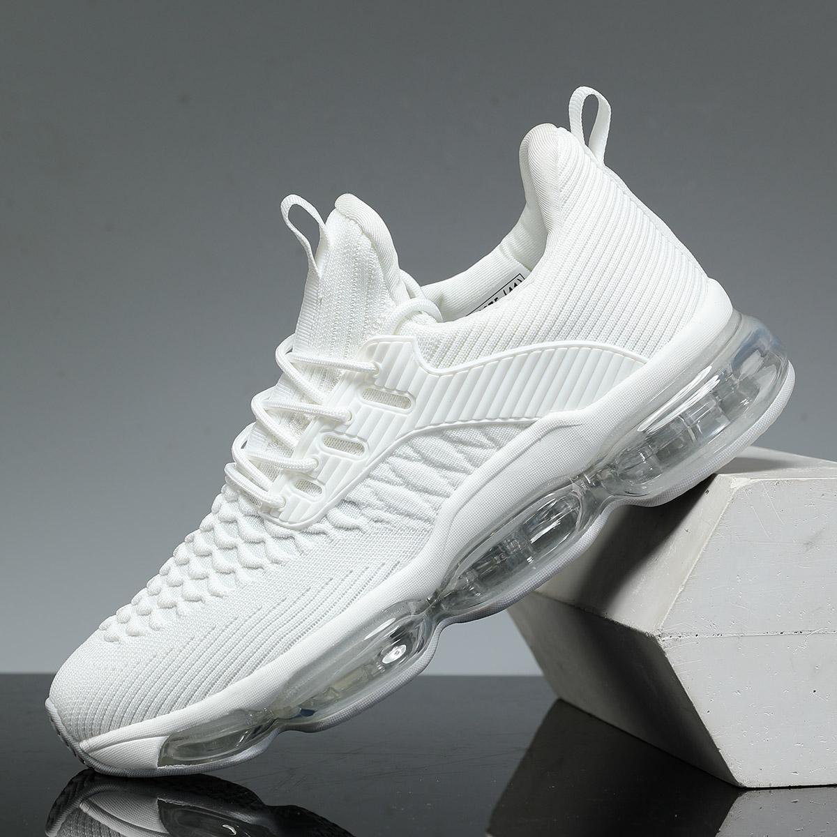 Mens Air Cushion Running Shoes Lightweight Breathable for Treadmill Wear,Casual Mesh Walking Fashion Sneakers for Daily Wear,Tennis Breathable Sport Gym Fitness Cross Trainers