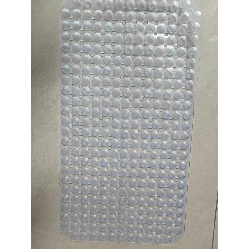 PVC Magnetic Bath Mat 37x68cm, Durable Non-Slip, Square Drain Holes, Ideal for Shower, Bathroom, Bathtub, Hotel, Home Decor