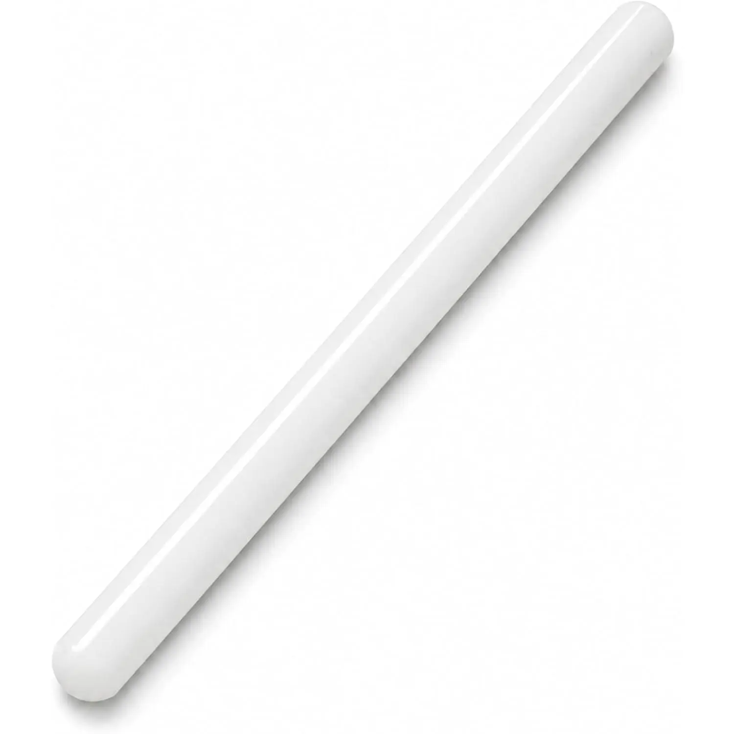 13x0.98 in Plastic PP Non-Stick Fondant Clay Rolling Pin with Rounded Ends - Baking Utensil for Cookie, Pastry Dough, Kitchen Decorating Tool