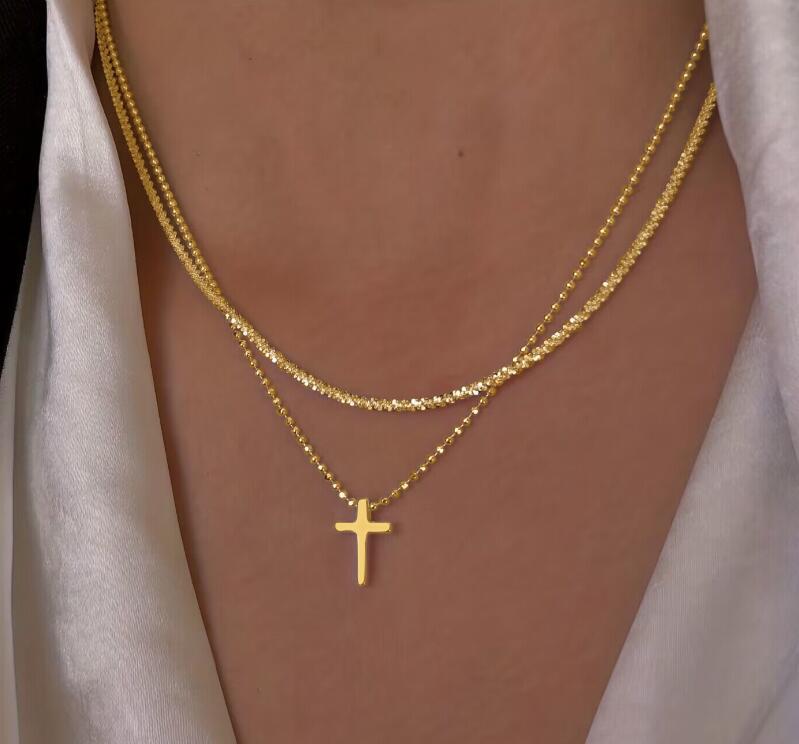 Minimalist Diamond Necklace, High-End Luxury Sparkling Collarbone Chain, Elegant Women's Jewelry, Simple Cold Style Pendant