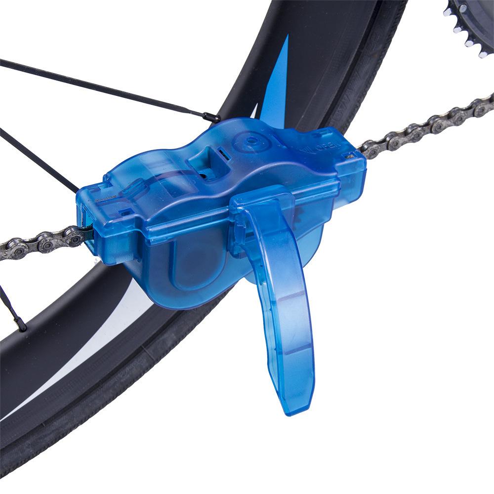 Portable Bicycle Chain Cleaning Tool Set with Stiff Bristle Brush, Deep-Cleaning Reservoir, and Ergonomic Handle for Mountain Bike, Road Bike, and E-Bike Chains – Durable Plastic Construction, Leak-Proof Design, Easy-Rinse Functionality