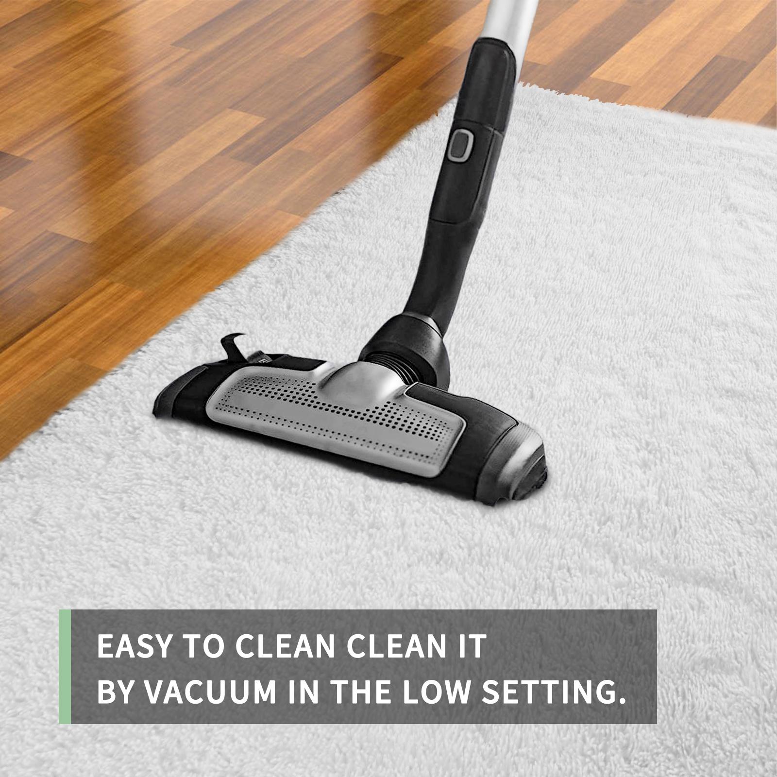 FAMVAL Large Size Plush Rugs Big Fluffy Area Rug Non-slip Soft Shaggy Carpet Mats for Livingroom Bedroom Nursery Home Decor White Christmas gifts