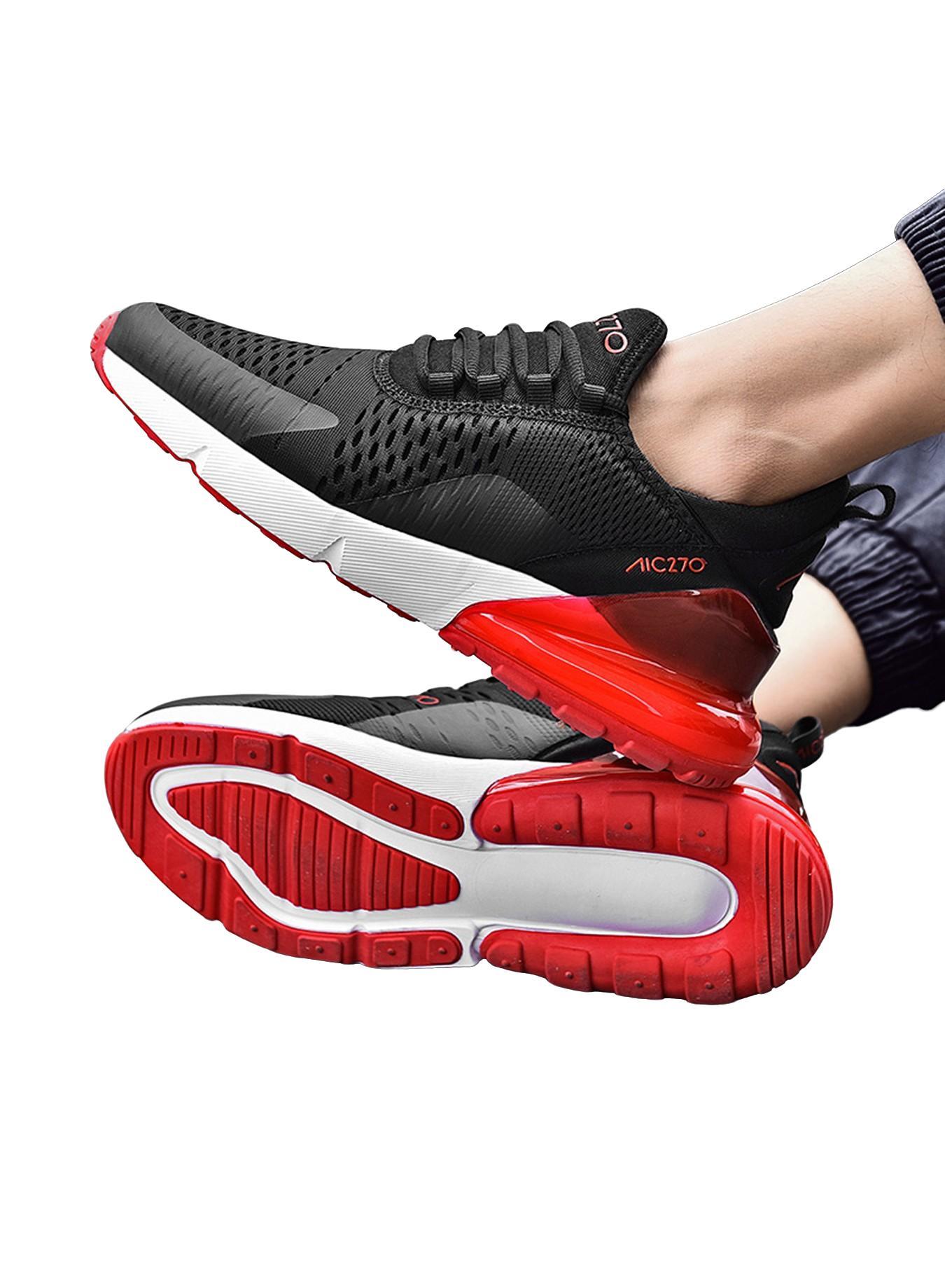 Men's Lightweight Breathable Mesh Running Shoes, Sporty Style Gym Outdoor Sneakers, Comfortable All Season Athletic Footwear, Runner Athletic Shoe