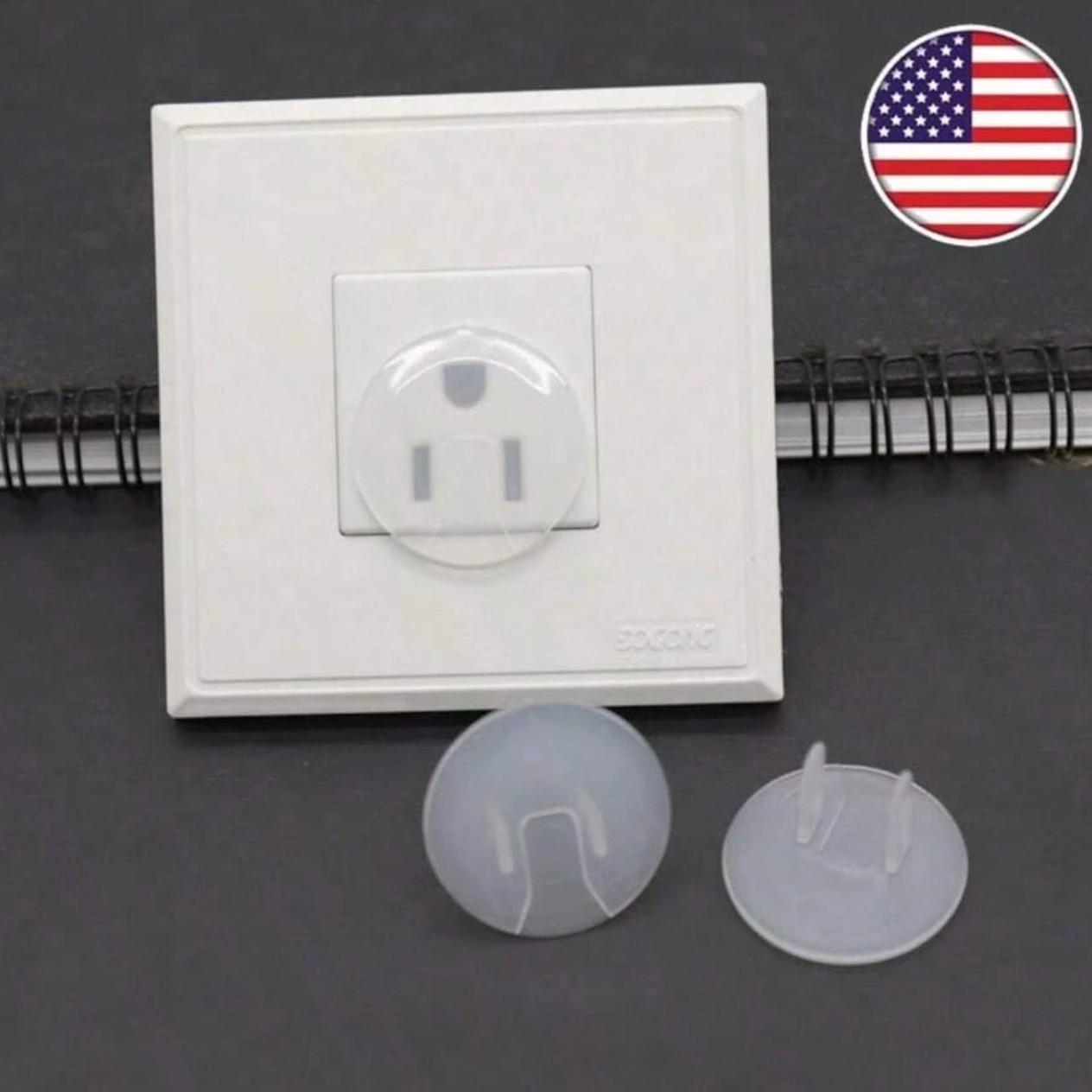 10 Transparent Baby Outlet Covers, Child Safety Electrical Protection Caps, Eu Power Socket Guards, Bathroom Waterproof Plug Protectors