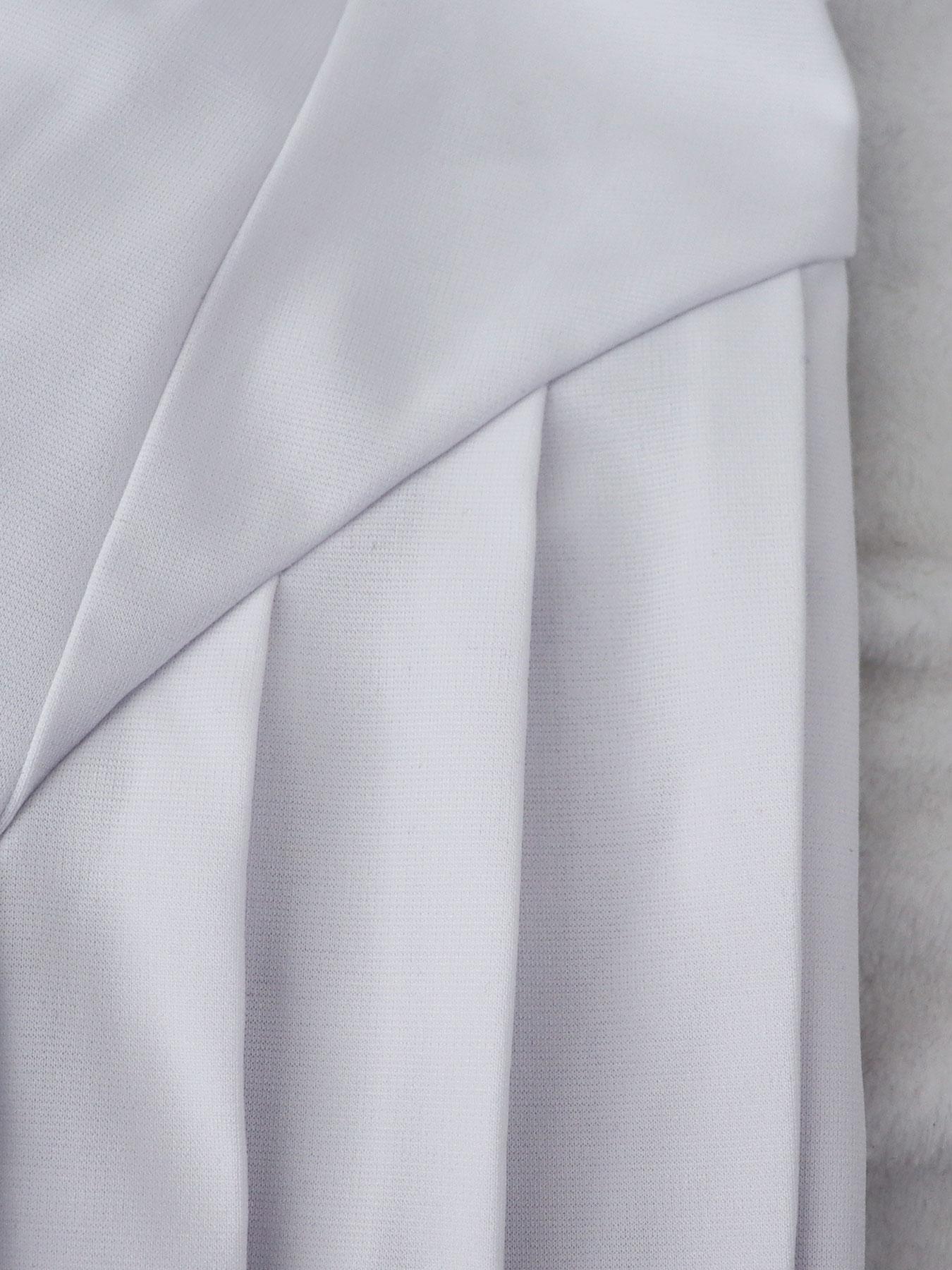 Women's Solid Color Deep V Neck Dress, Elegant Long Sleeve Pleated Dress for Party Club, Ladies Spring & Fall Clothes, Womenswear, Formal Wear