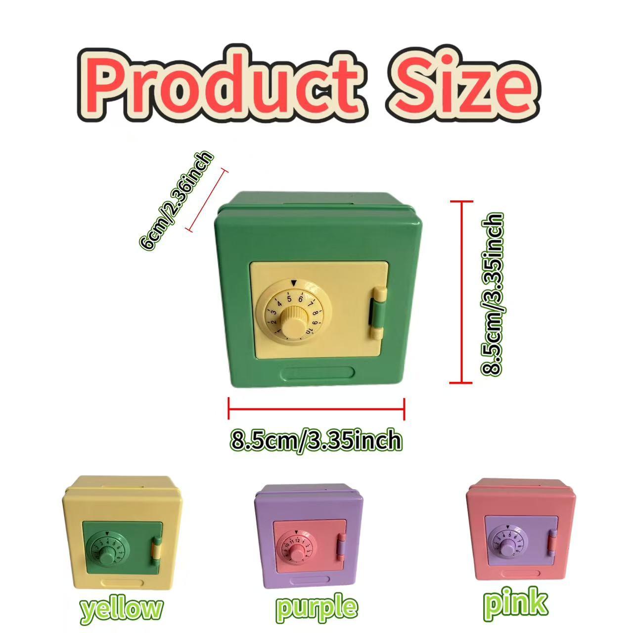 1pcsChildren's ATM piggy bank, suitable for boys and girls, mini electronic bank with password lock, safe coin bank for boys and girls, children's cash savings box, great children's gift toy bank